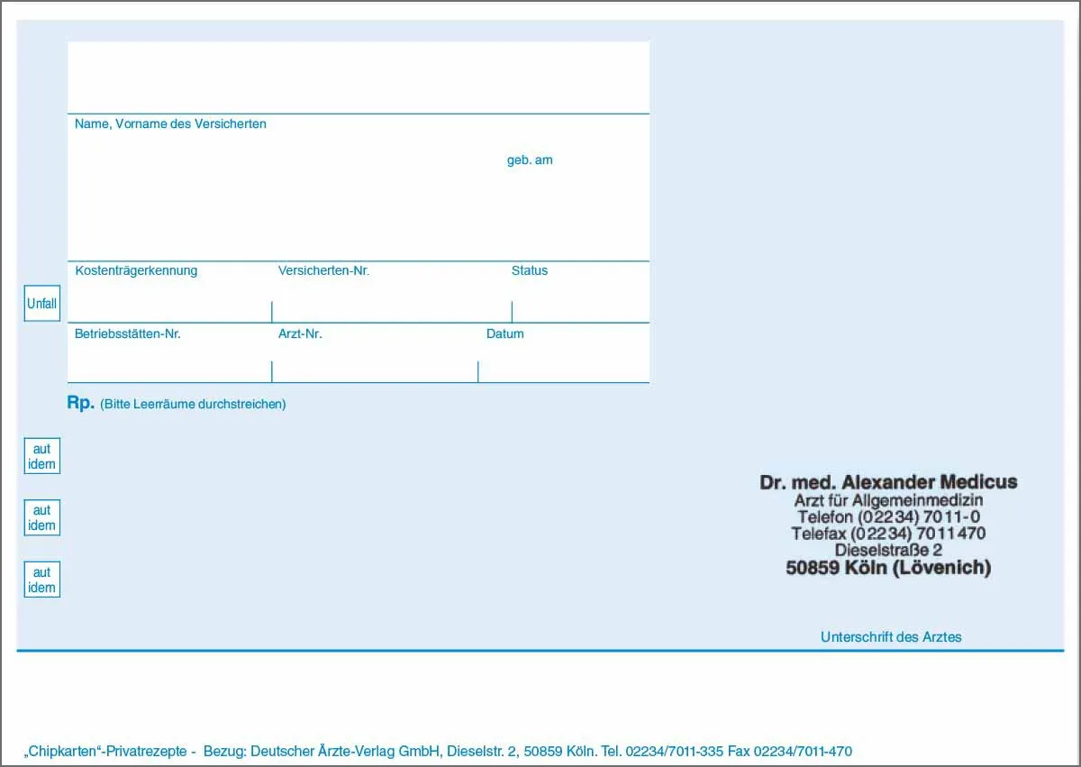 Privatrezept Bei Gesetzlicher Krankenkasse Einreichen www.praxisbedarf-aerzteverlag.de